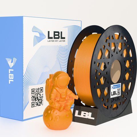 PETG WS філамент Помаранчевий пластик для 3D принтера 1.0 кг / 330 м / 1.75 мм lbl_pet_WS_1kg_Orange фото