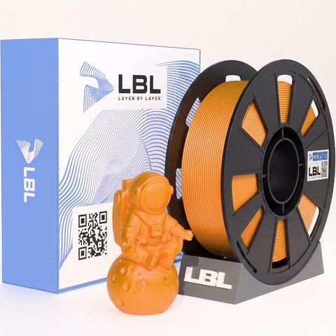 PETG WS филамент Оранжевый пластик для 3D принтера 1.0 кг / 330 м / 1.75 мм lbl_pet_WS_1kg_Orange фото