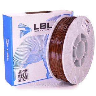 PLA (ПЛА) пластик Коричневий для 3D принтера 0.800 кг / 260 м / 1.75 мм lbl_pla_800_Brown фото