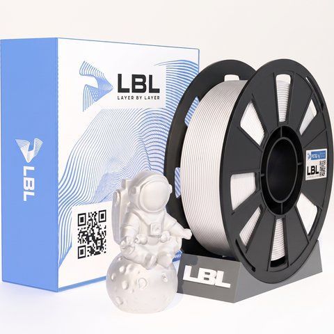 PETG WS филамент Белый пластик для 3D принтера 1.0 кг / 330 м / 1.75 мм lbl_pet_WS_1kg_White фото
