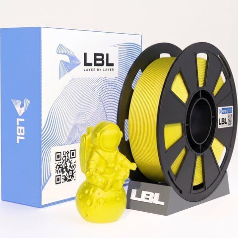 PETG WS філамент Жовтий пластик для 3D принтера 1.0 кг / 330 м / 1.75 мм lbl_pet_WS_1kg_Yellow фото