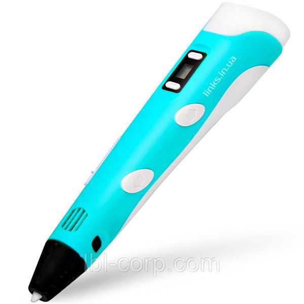 3D ручка RXstyle RP-100B Pen для детей с LCD дисплеем второго поколения голубая 9 м пластика 3D_03_Bl_03 фото