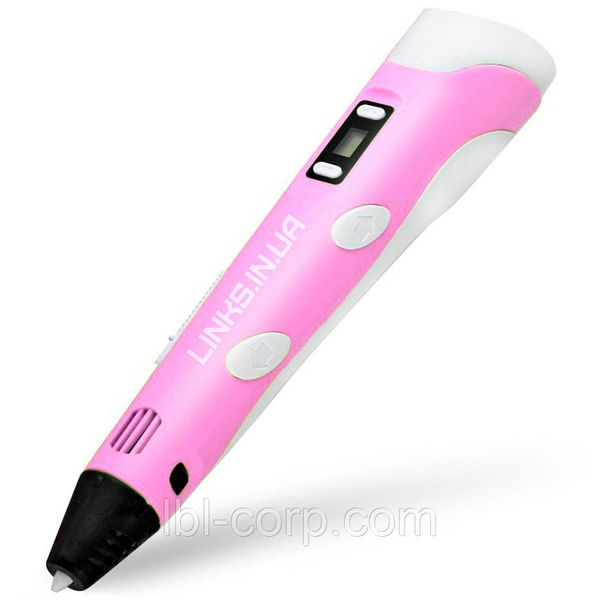 3D ручка RXstyle RP-100B Pen для детей с LCD дисплеем второго поколения розовая 9 м пластика 3D_03_Bl_03 фото