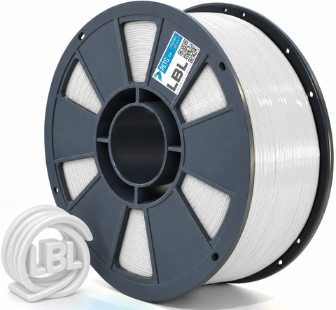 PETG WS філамент Білий пластик для 3D принтера 3.0 кг / 960 м / 1.75 мм lbl_pet_WS_3kg_White фото
