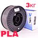 PLA пластик Серый для 3D принтера 3.0 кг / 960 м / 1.75 мм lbl_pla_3kg_Gray фото 1