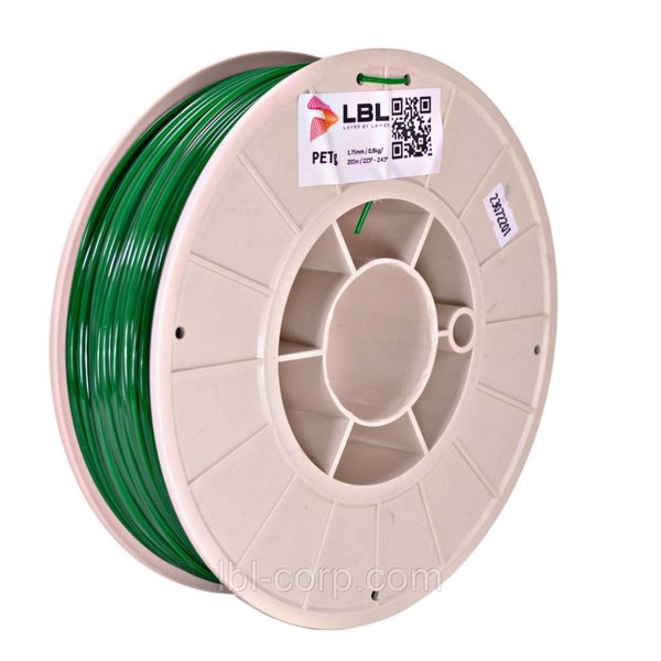 CoPET (Petg) пластик Зеленый для 3D принтера 0.800 кг / 260 м / 1.75 мм lbl_pet_800_Green фото