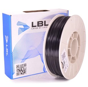 PLA (ПЛА) пластик Чорний для 3D принтера 0.800 кг / 260 м / 1.75 мм lbl_pla_800_Black фото