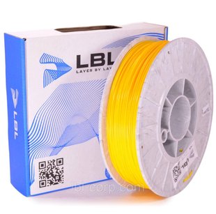 PLA (ПЛА) пластик Жовтий для 3D принтера 0.800 кг / 260 м / 1.75 мм lbl_pla_800_Yellow фото