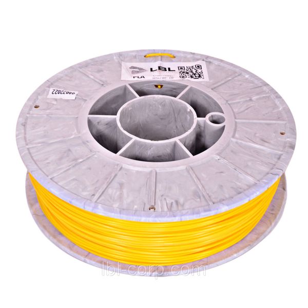 PLA (ПЛА) пластик Жовтий для 3D принтера 0.800 кг / 260 м / 1.75 мм lbl_pla_800_Yellow фото