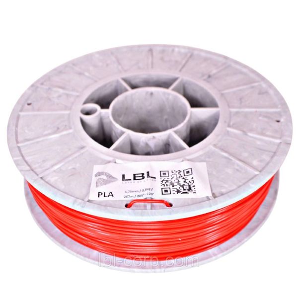 PLA (ПЛА) пластик Червоний для 3D принтера 0.800 кг / 260 м / 1.75 мм lbl_pla_800_Red фото